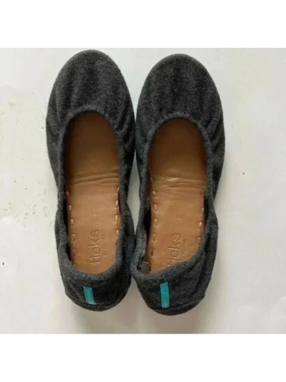Tieks by Gavrieli Womens Vegan Wool Greystone Grey Slip On Ballet Flats …